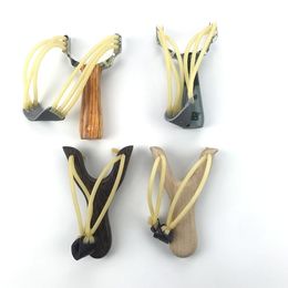 Slingshot Aluminium Alloy Game Hunting Tools Un-hurtable Catapult Outdoor Bow Camouflage Wooden Playing Lbjjj