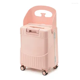 Suitcases Baby Mother Suitcase 20 Inch Children Can Sit To Ride Trolley Luggage Travel Bag Boarding Lazy Walking Password