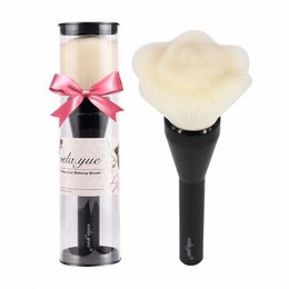 vela.yue Rose Makeup Brush Large Soft Face Powder Brzer Blusher Foundati Make Up Brushes Beauty Cosmetics Tools Gift v9Mr#