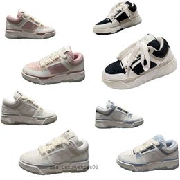 Mens Platform Shoe Chunky Sneakers Ma1 Laceup Black and White Pink Social Ankle Sports Quality Leather Lightweight Formal Trai amirliness ami amiiris amirirs BH49