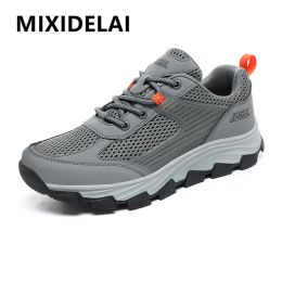 Shoes Men's Casual Shoes Brand Men Shoes Breathable Mesh Sneakers Flats Shoes Comfortable Couples Outdoor Hiking Shoes Plus Size 3646