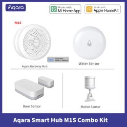 Control Aqara Hub M1S Gateway Combo Kit Zigbee Sensor Automation Wireless Switch Temperature Sensor For Homekit Xiaomi Mihome Smart Home