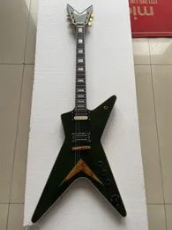 Custom ML Type Shaped Electric Guitar Olive Green