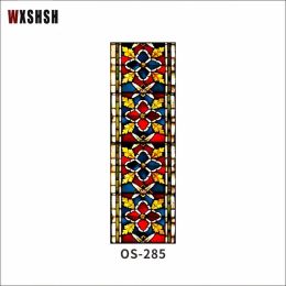 Films Customized Size Static Cling Window Film PVC European Style Church Stained Private Decorative WaterProof Glass Foil