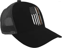 Ball Caps Postal Worker American Flag Baseball Unisex Adjustable Outdoor Breathable Mesh Hat
