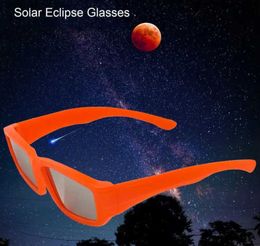 Outdoor Eyewear Sunglasses Decorative 5Pcs random color full solar eclipse glasses outdoor UV resistant solar framing glasses H240316