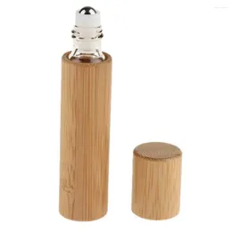 Storage Bottles 10ml Natural Bamboo Essential Oil Vials Makeup Liquids Perfume