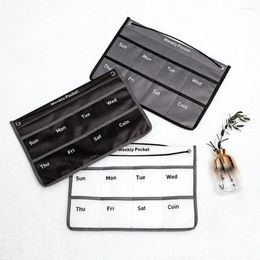 Storage Bags Reusable Attractive Numbered Wall Mounted Decorative Multi-color Chart Holder With Pockets Calendar Bag