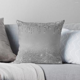 Pillow Silver Dripping Glitter Throw Covers For Sofas Luxury Cover Set