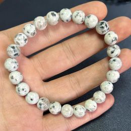 Strand Lotus Jasper Bracelet For Women Men Stone Beads Yoga Bracelets 8''