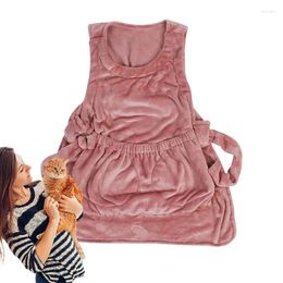 Cat Carriers Pet Carrier Apron Flannel Wrap For Cats Cute Travel Home Daily Life Warm Pouch Indoor Outdoor