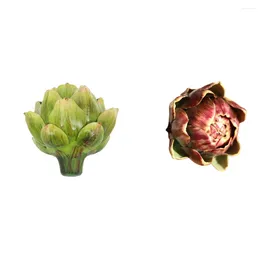 Decorative Flowers Non-toxic Artificial Artichoke Plant For Lovers - Realistic Appearance No Withering Good Hand Green