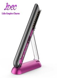 hair straighteners Professional Hair Straightener Ceramic Flat Iron 2 In 1 Cordless And Curler Rechargeable Wireless Straightene274217947