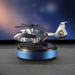 Car Air Freshener Solar car air freshener automatic rotating instrument panel basic helicopter decoration camouflage perfume oil diffuser U8w9 24323