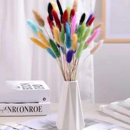 Decorative Flowers 60pcs Real Natural Floral Dried Tail Grass Mixed Bouquet Colorful For Po Props Decoration