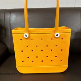 Women Bogg Bag Silicone Beach Custom Tote Fashion Eva Plastic Beach Bags Eco Jelly Candy Lady Handbags Summer 258 456