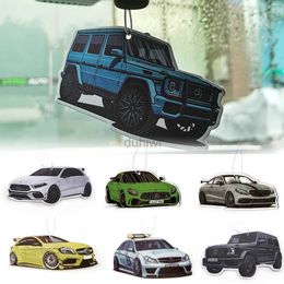 Car Air Freshener Car air freshener suspension rearview mirror perfume pendant suitable for Mercedes Benz G63 C63 A45 GTR car interior accessories 24323