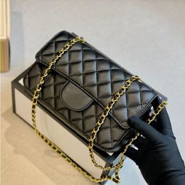 CC Bags Luxury Brand Cross Body Womens Shoulder Classic Mini Rectangular Flap Purse Cowhide Caviar Leather Cosmetic Case Ant Tfggb