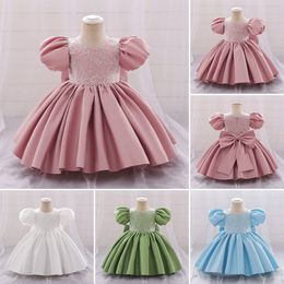 Sweet Green White Sky Blue Pink Jewel Girl's Pageant Dresses Flower Girl Dresses Girl's Birthday/Party Dresses Girls Everyday Skirts Kids' Wear SZ 2-10 D323162