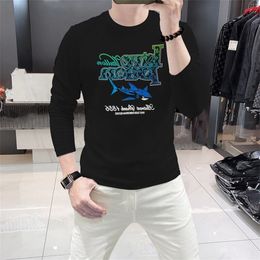 2024 New Mens Womens Designer T shirts Letter Hot Drill Fashion man T-shirt Cotton Casual Tees Long Sleeve Luxury Hip Hop Streetwear TShirts Size M-4XL