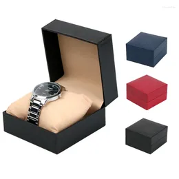 Jewelry Pouches Watch Packaging Gift Box With Pillow Braclet Organizer 10 6Cm Case Christmas Present Storage