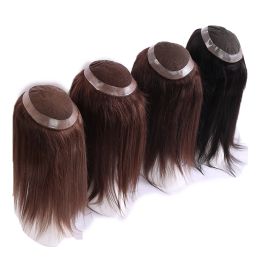 Toppers Australia Model 7*9inch Indian Remy Hair 1420inch Swiss Lace Human Hair Topper For Women With Thin Skin PU Around