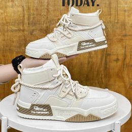 Casual Shoes Personalised Men's High Top Trend Non-slip Causal Sneakers Men Comfortable Fashion Vulcanised
