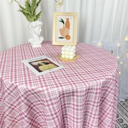 Table Cloth B5Tablecloth Plaid Fabric Curtain Door Picnic Pose Background Home Decoration