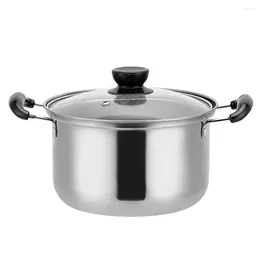 Pans Pot Soup Cooking Stainless Steel Stock Lid Pan Pasta Kitchen Milk Cookware Saucepan Noodle Stew Noodles Stockpot Boiling