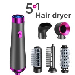 Brushes 5 in 1 Hair Dryer One Step Hot Air Brush and Hair Straightener Volumize Curler Comb Salon Hair Style Tools