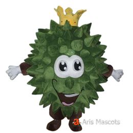 Mascot Costumes 2m Iatable Durian Mascot Costume Realistic Adult Fruit Character Fancy Dress Walking Blow Up Outfit Carnival Events