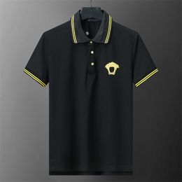 Designer Polo Shirts fred perry Casual Men Polo T Shirt Snake Bee Letter Print Embroidery Fashion High Street Mens Polos M-XXXL A1