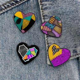 vintage heart badge Cute Anime Movies Games Hard Enamel Pins Collect Cartoon Brooch Backpack Hat Bag Collar Lapel Badges 1216