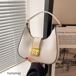 Designer Luxury fashion tote bags Wallets French niche womens handbag 2022 winter fashion trend crocodile pattern single shoulder crossbody bag for womens underar