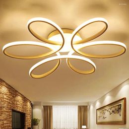 Ceiling Lights LED Surface Mounted Lamp Flush Mount 12W Three Colors Flower Design Eye Care For Bedroom Living Room