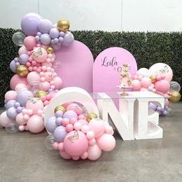 Party Decoration 186pcs Pink Purple Balloon Arch Garland Kit Set For Birthday Wedding Baby Shower Valentin's Day DIY Globos