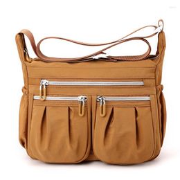 Shoulder Bags Large Capacity Handbags For Women 2024 Waterproof Nylon Folds Crossbody Bag Female Simple Multi-Pockets Travel