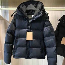 Piumino con cappuccio scozzese in velluto stilista con maniche rimovibili per uomo piumino casual alla moda da donna coppia parka giacca calda Tricolore s-5xl