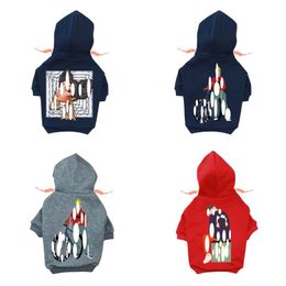 Dog Apparel Designer Clothes Brand Soft And Warm Dogs Hoodie Sweater With Classic Design Pattern Pet Winter Coat Cold Weather Jackets Otzht