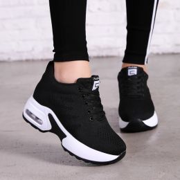 Boots Wedges Shoes for Women Platform Shoes Breathable Casual Shoes Woman Fashion Sneakers Height Increasing Vulcanize Shoes Chunky