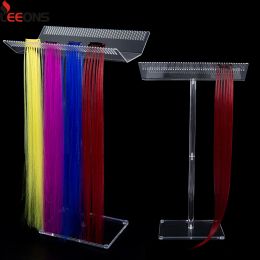 Stands Acrylic Hair Extension Holder Braiding Hair Rack Stand Professional Hair Extensions Separator Double Side Display Hair Holder