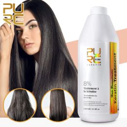 Treatments PURC Hot Sale 1000ml 8% Formaldehyde Hair Treatment Products Brazilian Keratin Chocolate Smell for Hair Treatments Hair Care 828