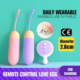 Eggs/Bullets 10 Modes Invisible Bullet Daily Wearable Silicone Vibrating Egg For Women Vagina Anal G-spot Stimulator Vibrator Vaginal Ball