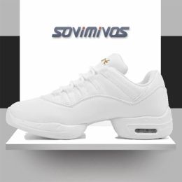 shoes New Soft Men Women Shoes Sports Increased Antiskid Square Dance Shoes Sneakers Net Jazz Shoes Fitness Team Performance Shoes