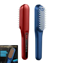 Products Electric Laser Hair Growth Comb Anti Hair Loss Treatment Machine RF Red Blue Light EMS Vibration Scalp Massage Hair Brush