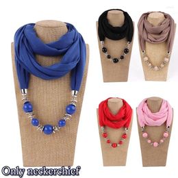 Choker 1 Pcs Women Fashion Scarves Collar Pendant Scarf Necklace