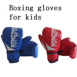 Gloves High Quality Candy Colour Pu Material Letters Pattern One Time Forming Chickened 8 10 Oz Adult Kids Boxing Gloves
