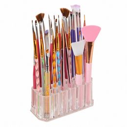 1pcs New Portable 26 Holes Makeup Brushes Storage Desk Organiser for Nail Tools Pens Lipstick Brush Storage Nails Accories I1pf#