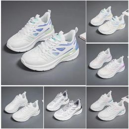 Sports shoes Basketball shoes Running shoes work shoes thick sole cushioning rubber air cushion white pink Cyan black gray colorful ice white breathable wear