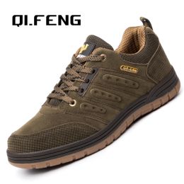 Shoes Men Outdoor Casual Flat Shoes Classic Style Hiking Shoes Wear Resisting AntiSkid Walking Middle Aged Male Jeans Footwear Winter